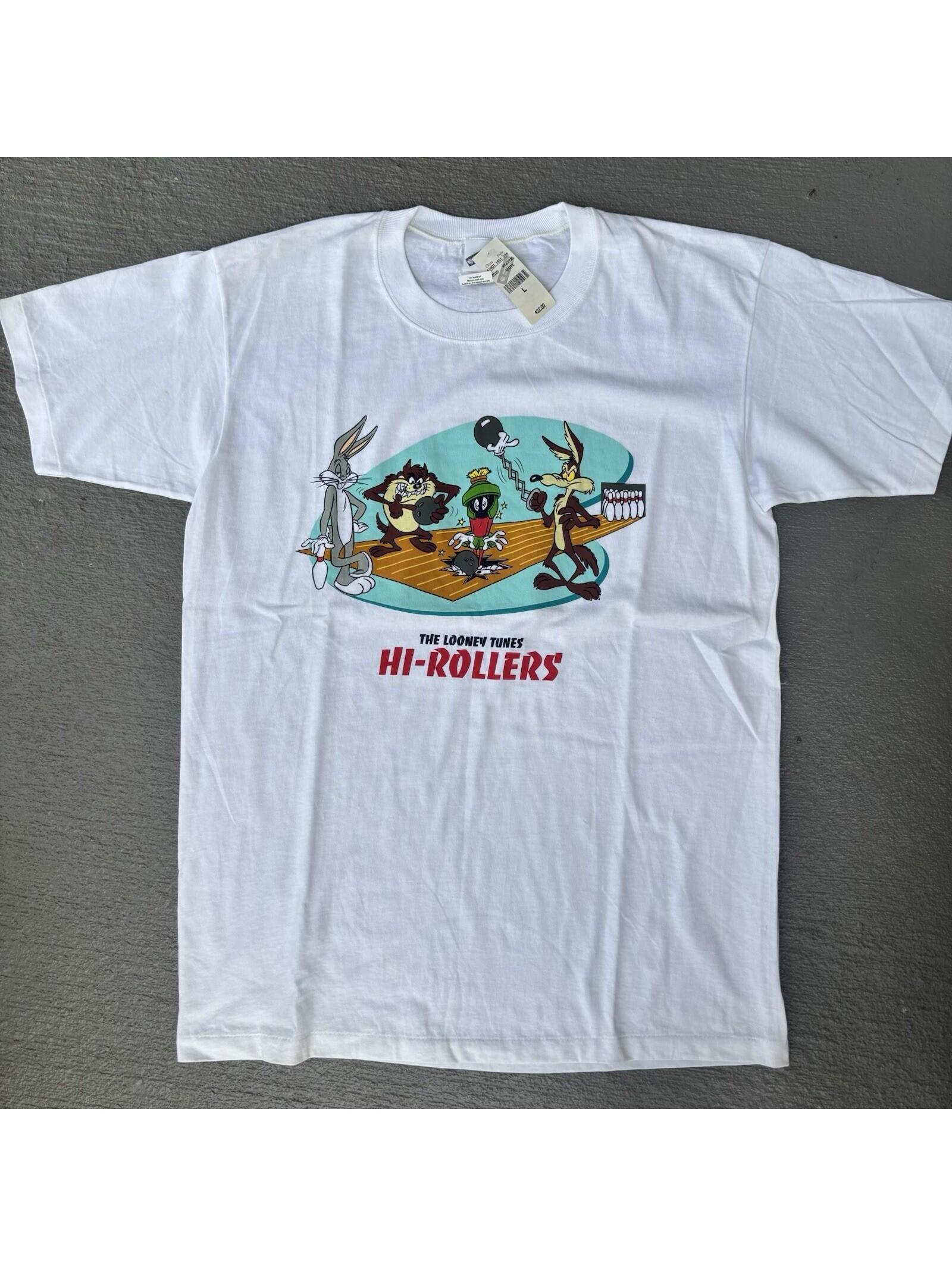 Brand New Vintage Looney Tunes Hi Rollers Bowling Nwt 1999 Large Shirt Taz Bugs